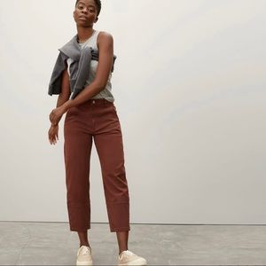 Everlane Utility Barrel Pants Size 8, Rosewood